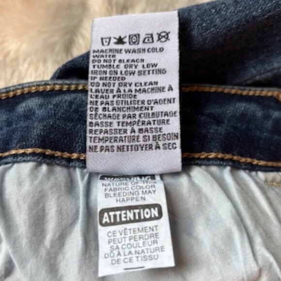 2/$40 EightyTwo Ardene Blue Denim Distressed 5-Pocket Skirt Ladies Size S - Picture 4 of 9